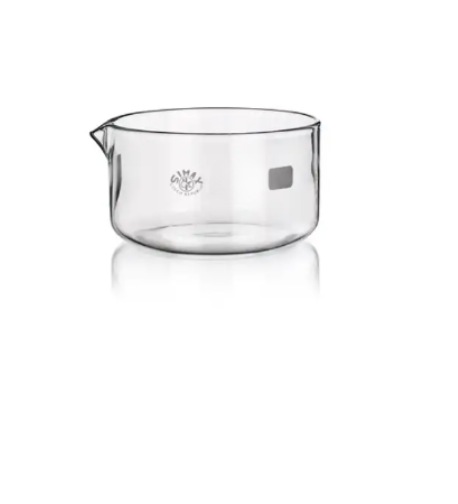 CRISTALLISOIR VERRE BOROSILICATE 3.3 AVEC BEC VERSEUR CAPACITE 20 ML DIAM.40 MM ( X 10 )